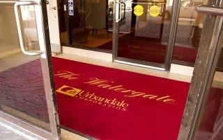 Entryway for Urbandale's The Watergate